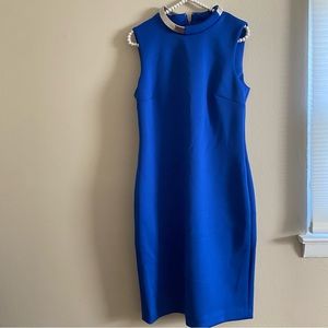 Calvin Klein Dress Royal Blue Bodycon